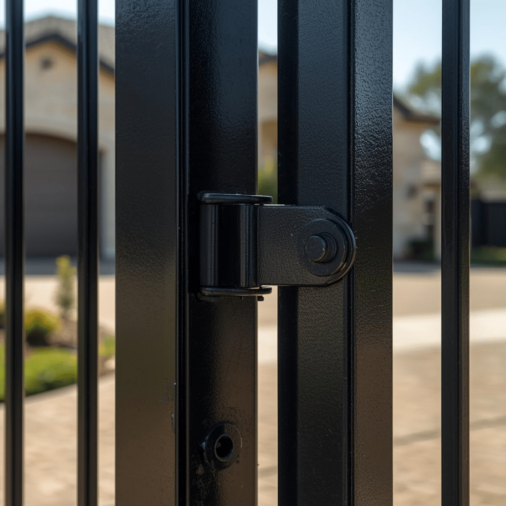Driveway gate hinge and post installation in DFW