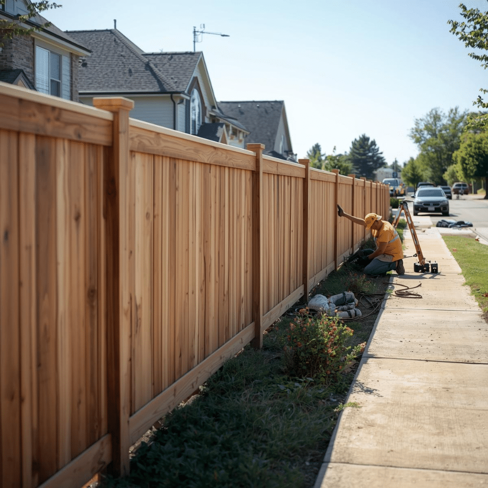 Fence installation in Fort Worth Tarrant County