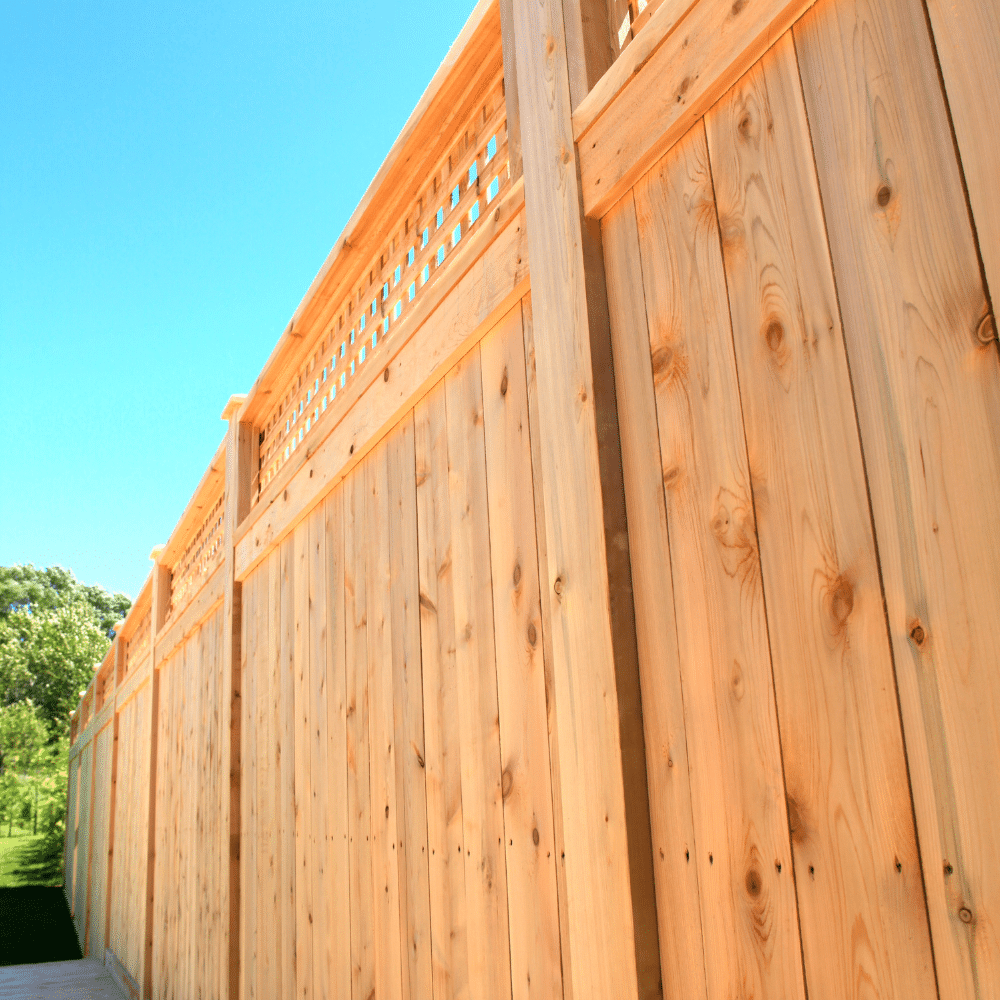 rockwall cedar fence